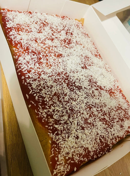 Old School Coconut Cake Tray - Nostalgic Tropical Delight