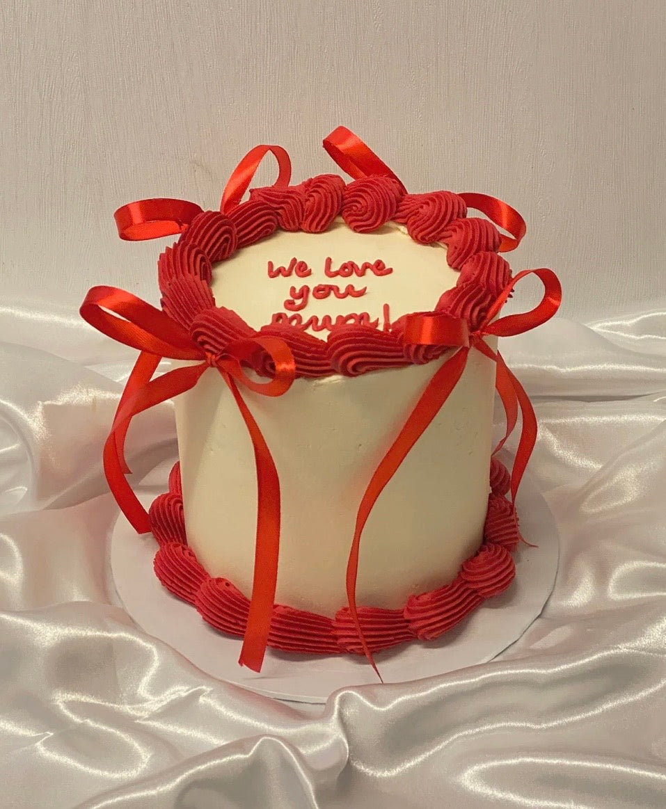 6inch bow Cake